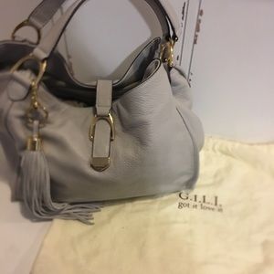 G.I.L.I Leather Stirrup Satchel